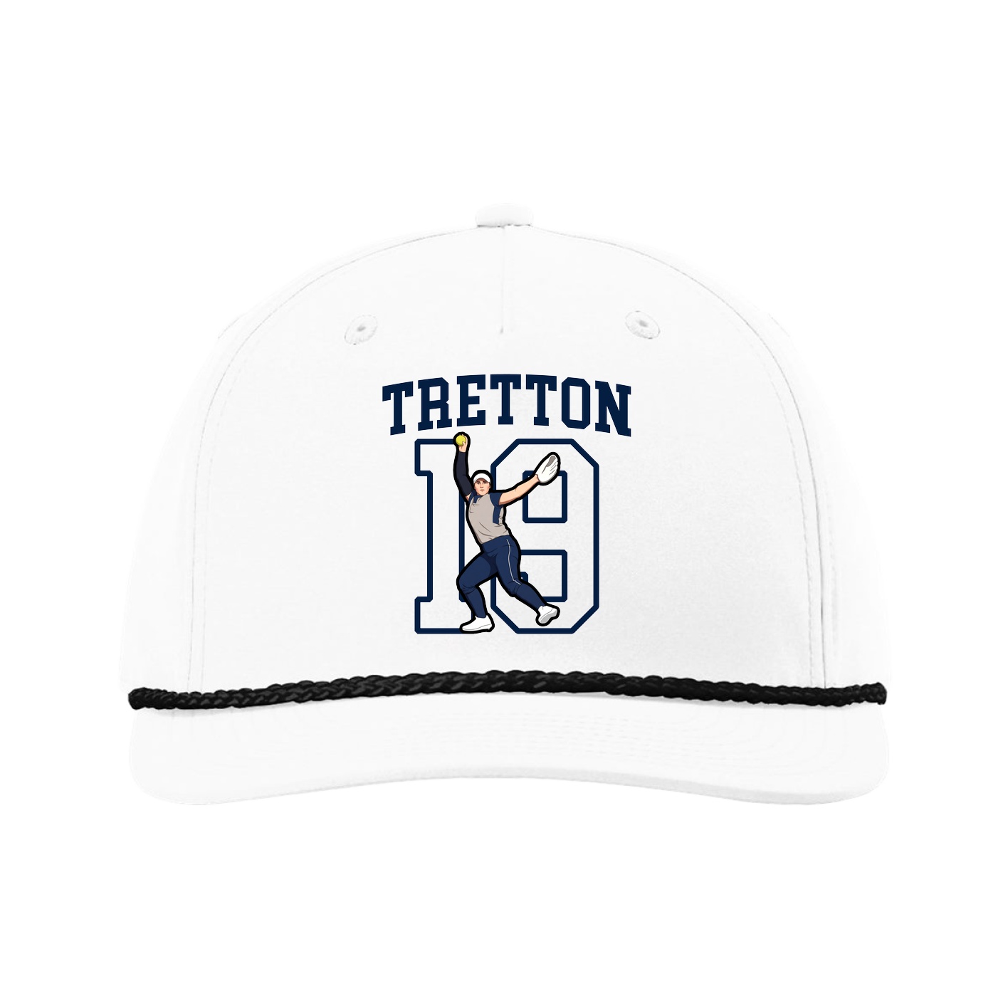 Five-Panel Classic Rope Cap — Shirsey in White