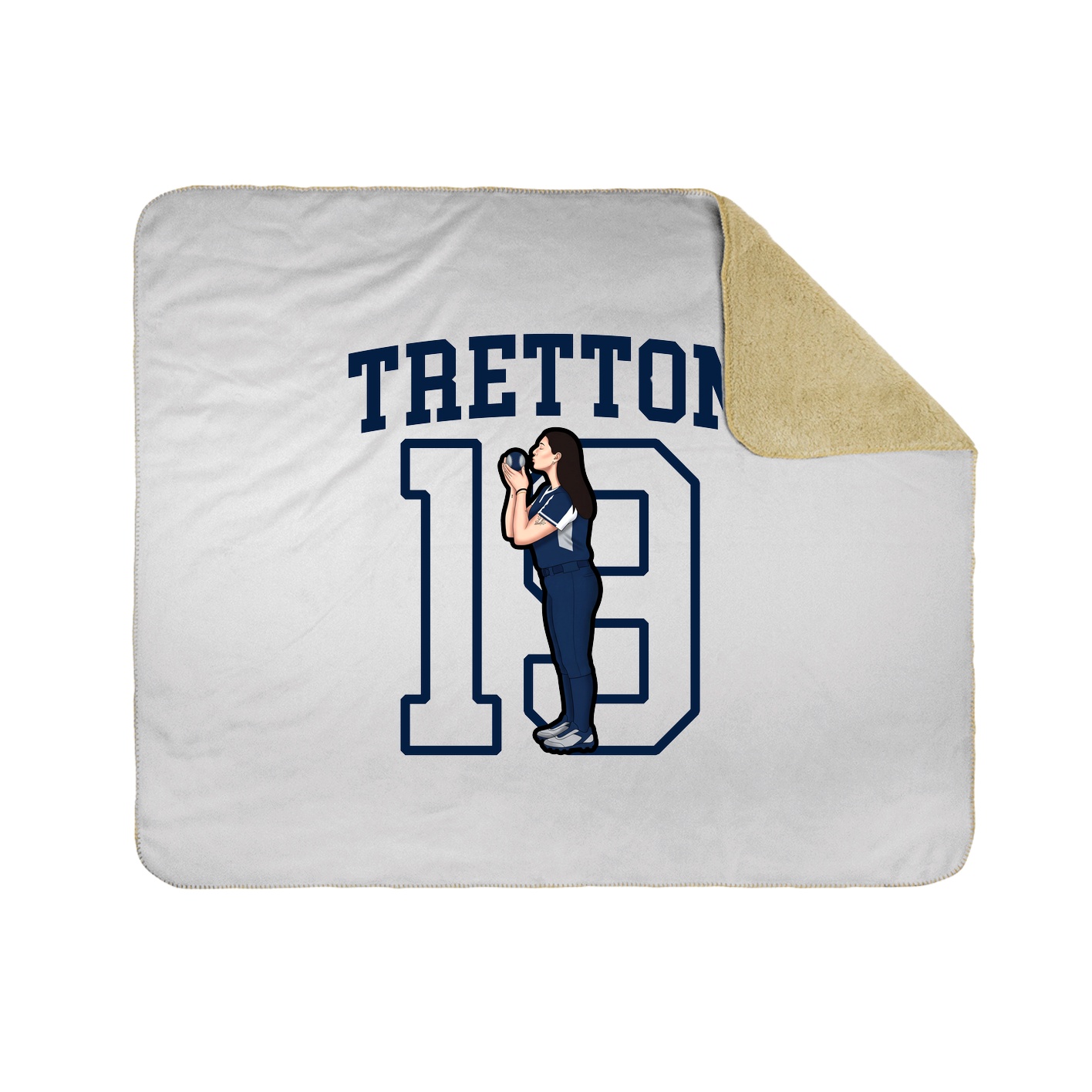 Throw Blanket — Shirsey in White