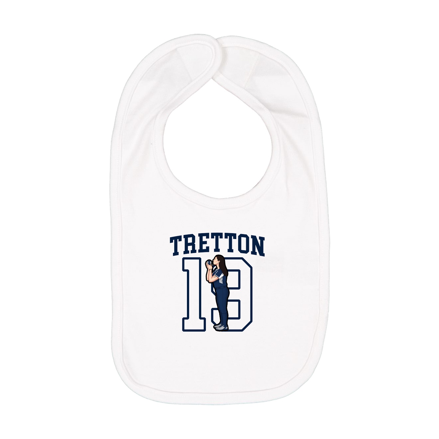 Infant Bib — Shirsey in White