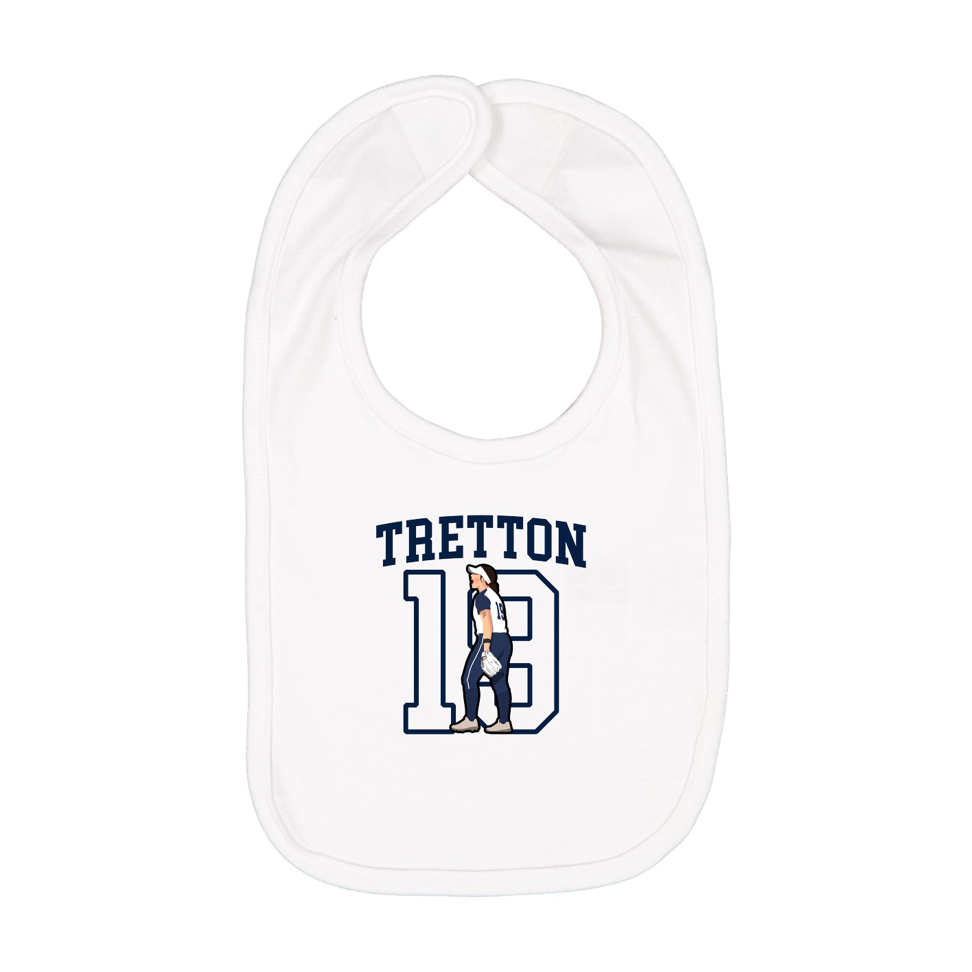 Infant Bib — Shirsey in White