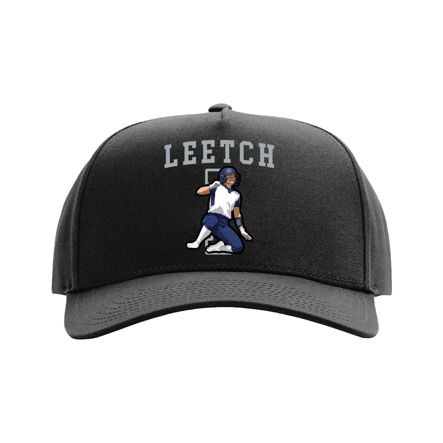 Full Fabric Five-Panel Champ Cap — Shirsey in Black