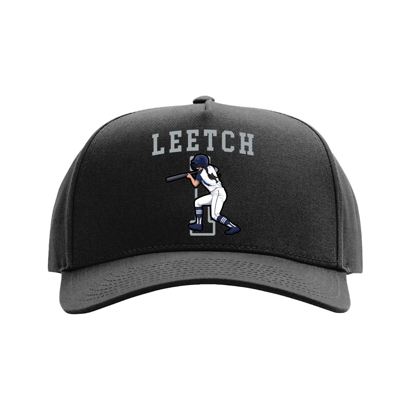 Full Fabric Five-Panel Champ Cap — Shirsey in Black