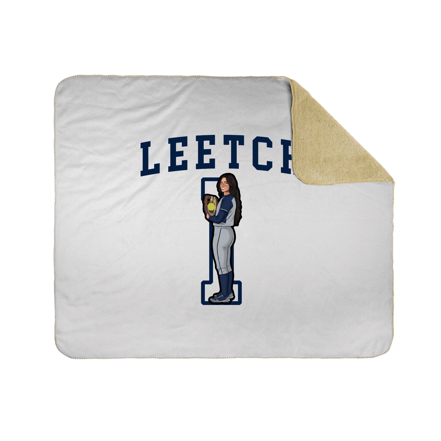 Throw Blanket — Shirsey in White