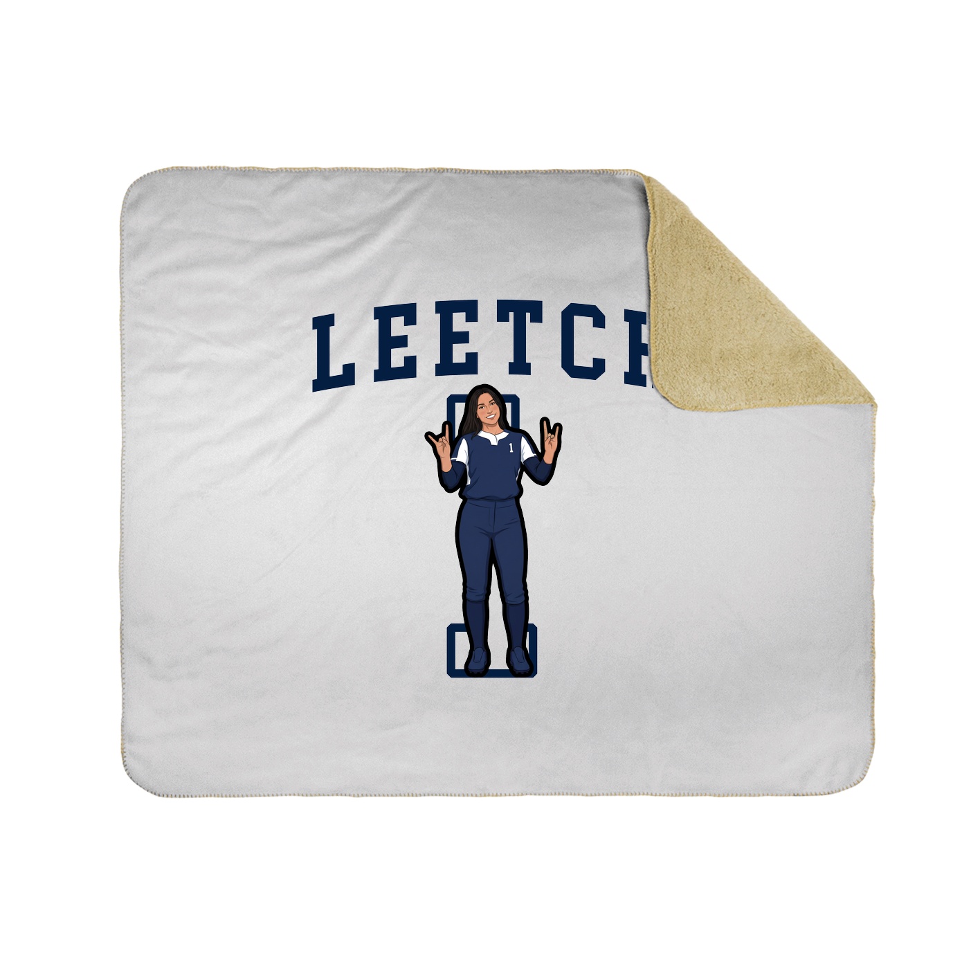Throw Blanket — Shirsey in White