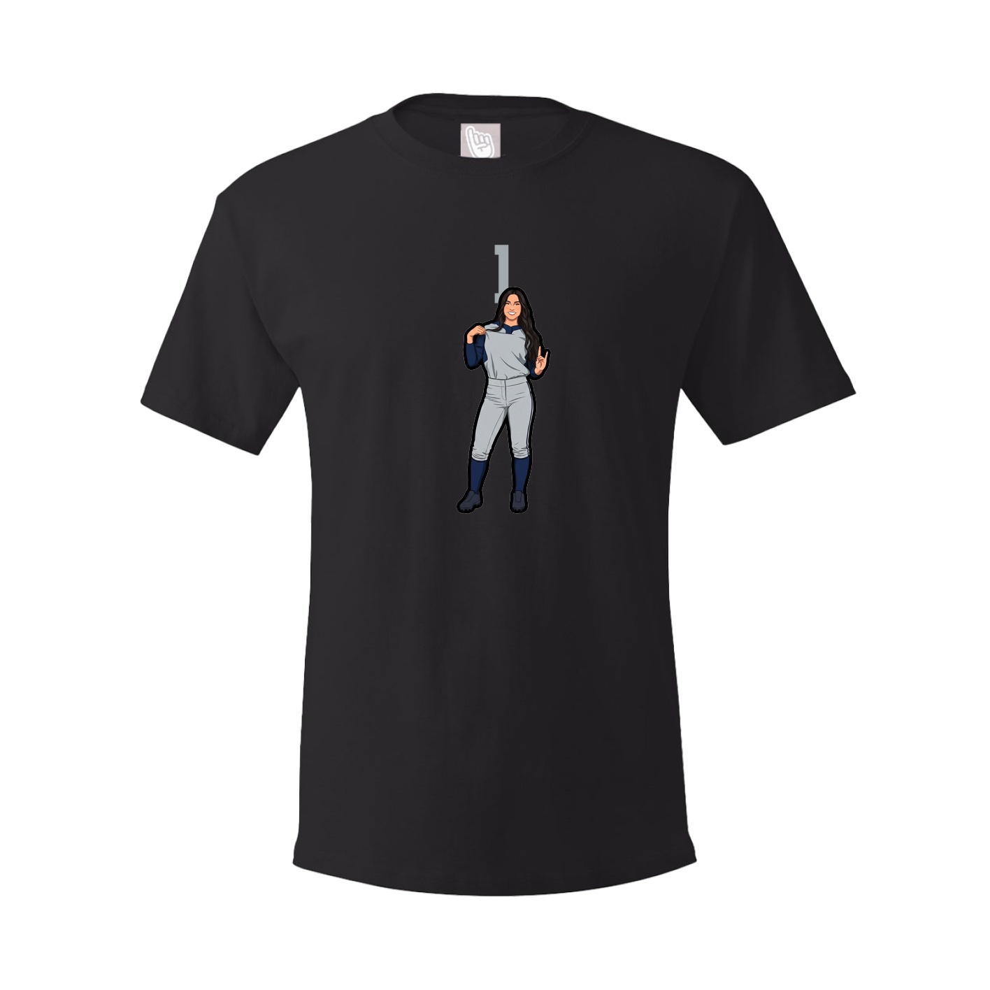 Tee — Number Top in Black