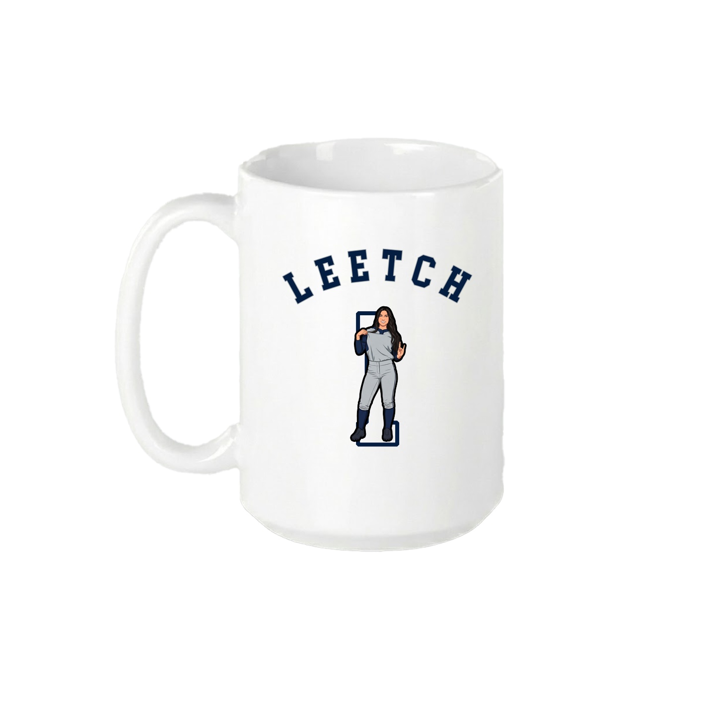 15oz Coffee Mug — Shirsey Arch in White