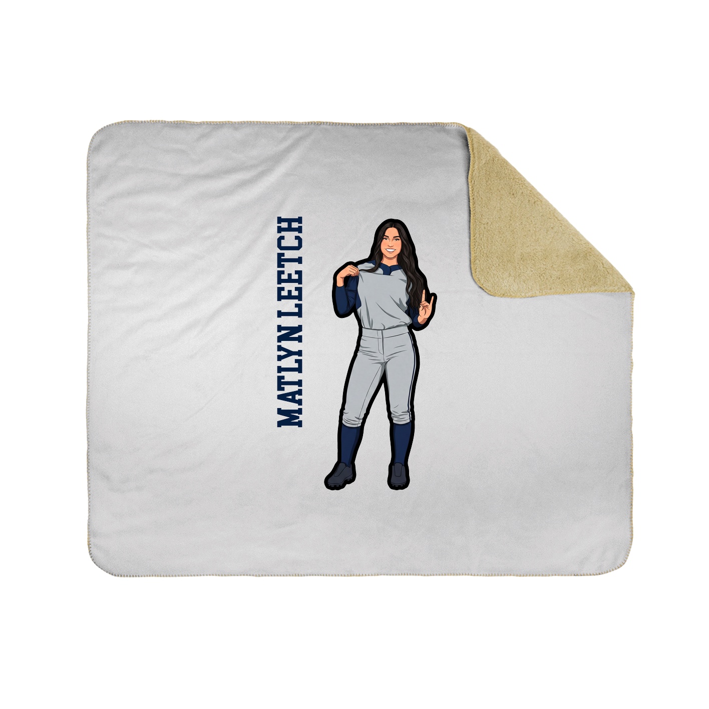 50x60 Sherpa Lined Throw Blanket