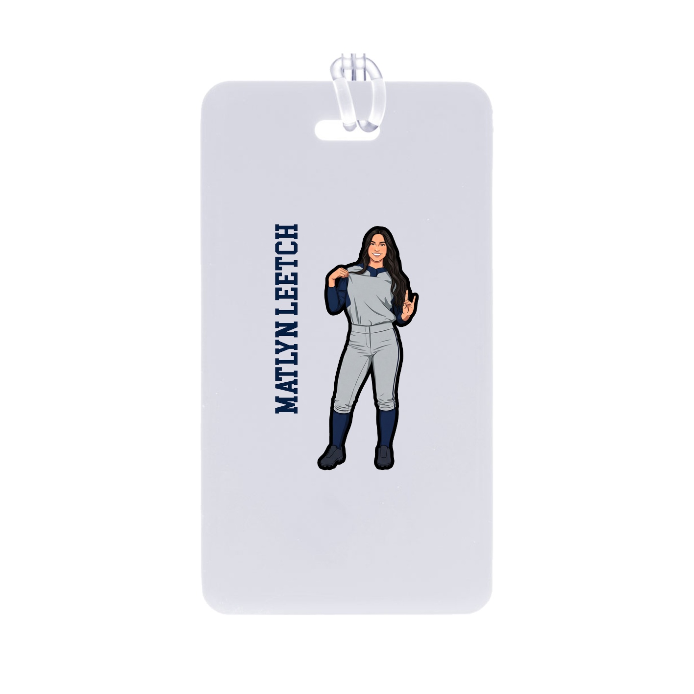 Bag Tag — Name Vertical in Classic
