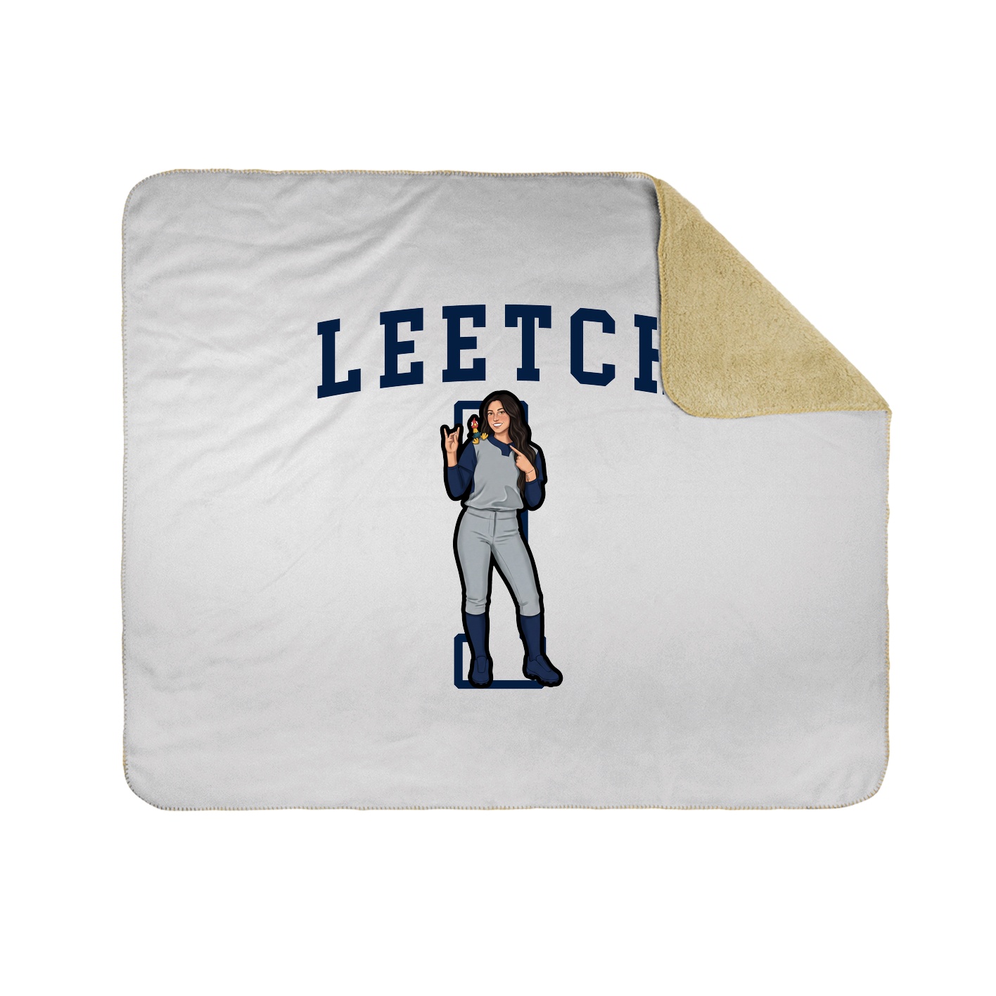 Throw Blanket — Shirsey in White