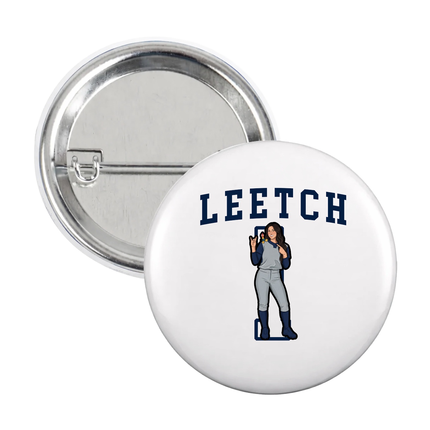 Game Day Button — Shirsey in White