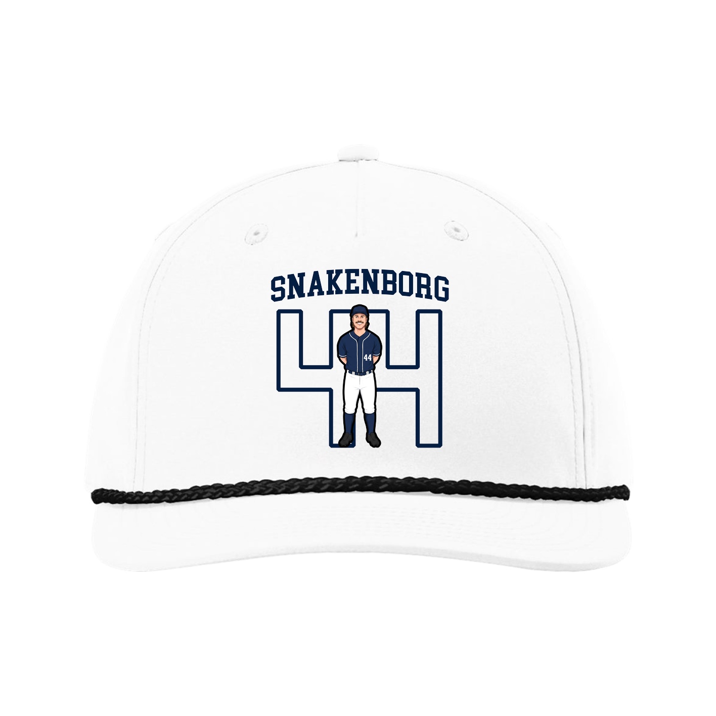 Five-Panel Classic Rope Cap — Shirsey in White