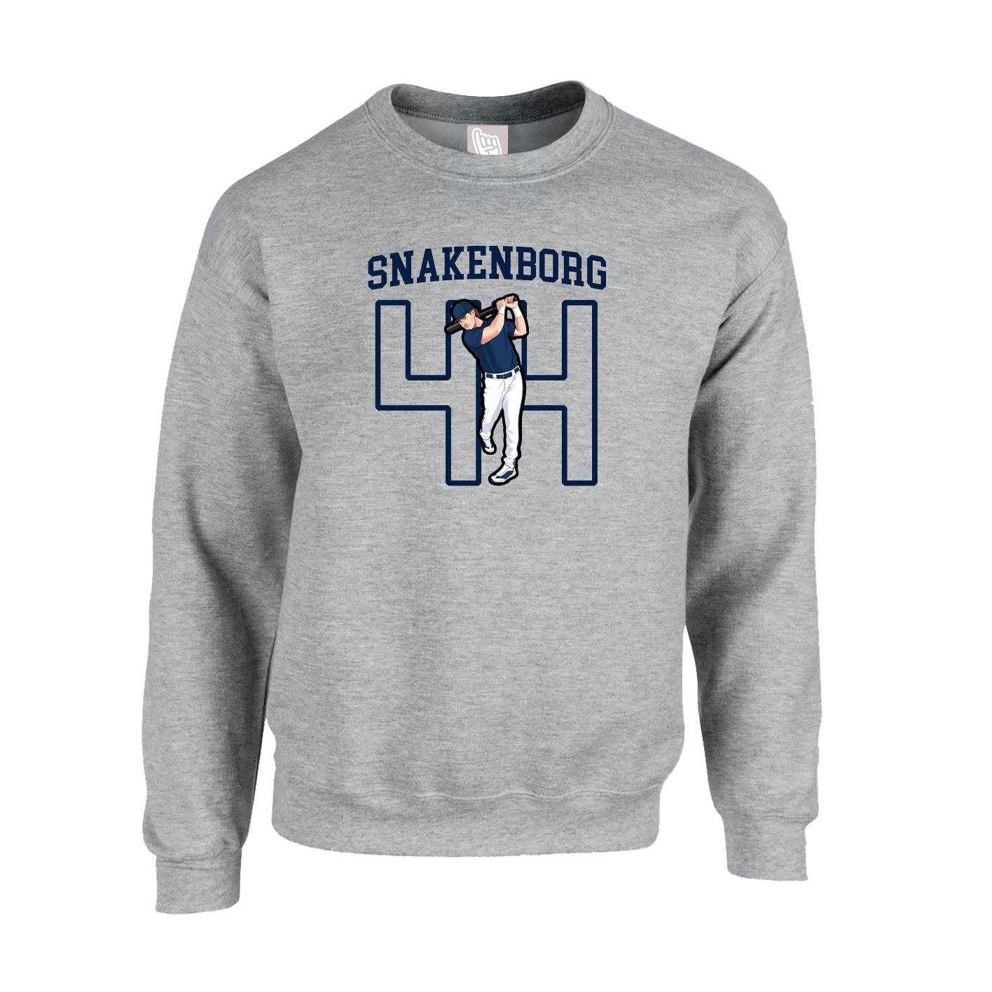 Fleece Crew — Shirsey in Grey