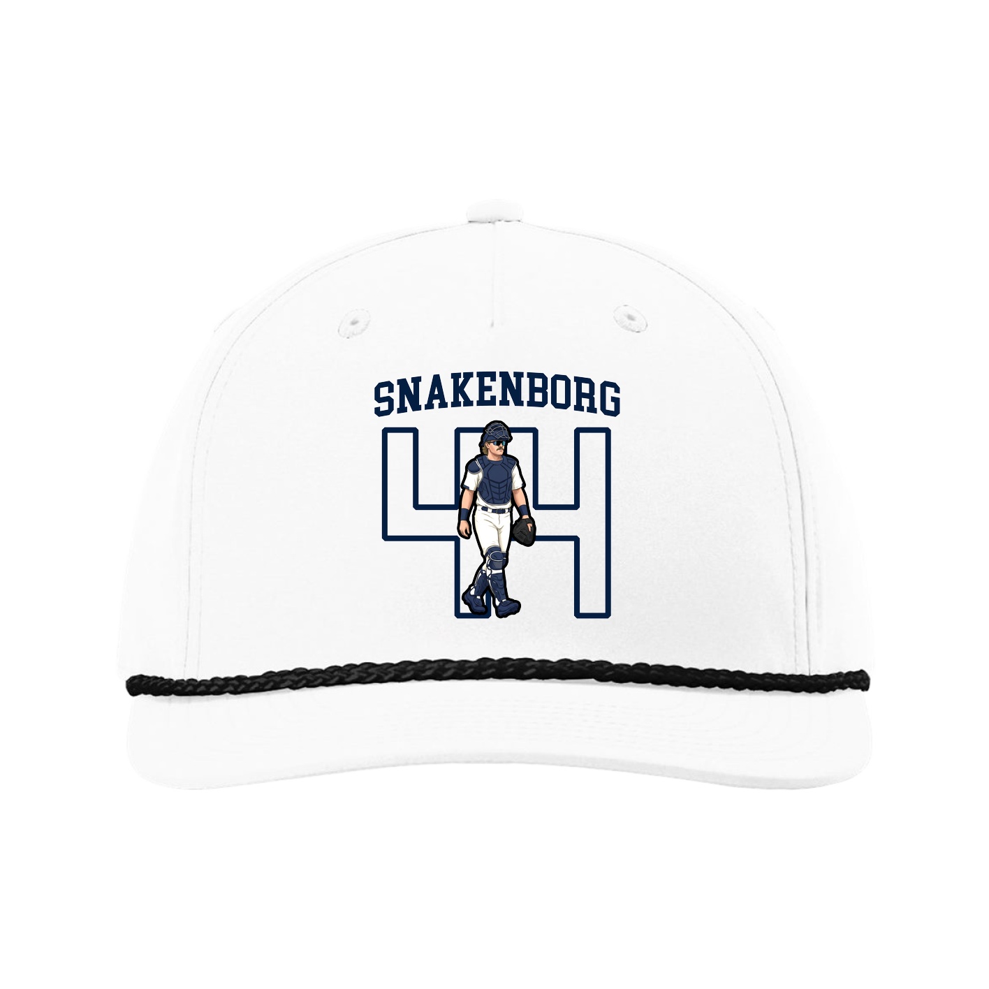 Five-Panel Classic Rope Cap — Shirsey in White