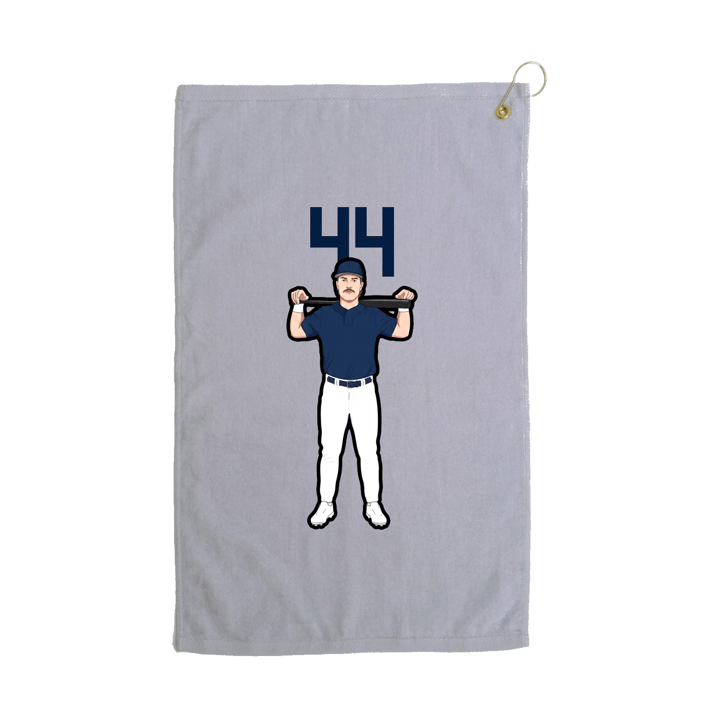 Golf Towel — Number Top in Grey