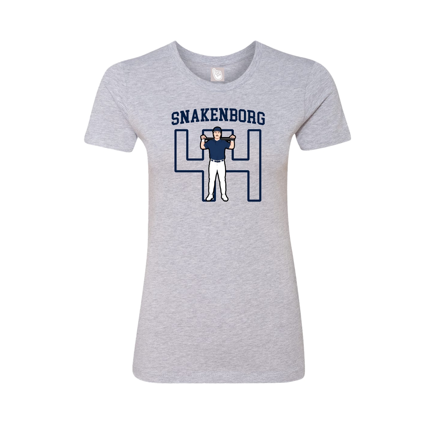Fitted Women's Tee — Shirsey in Grey