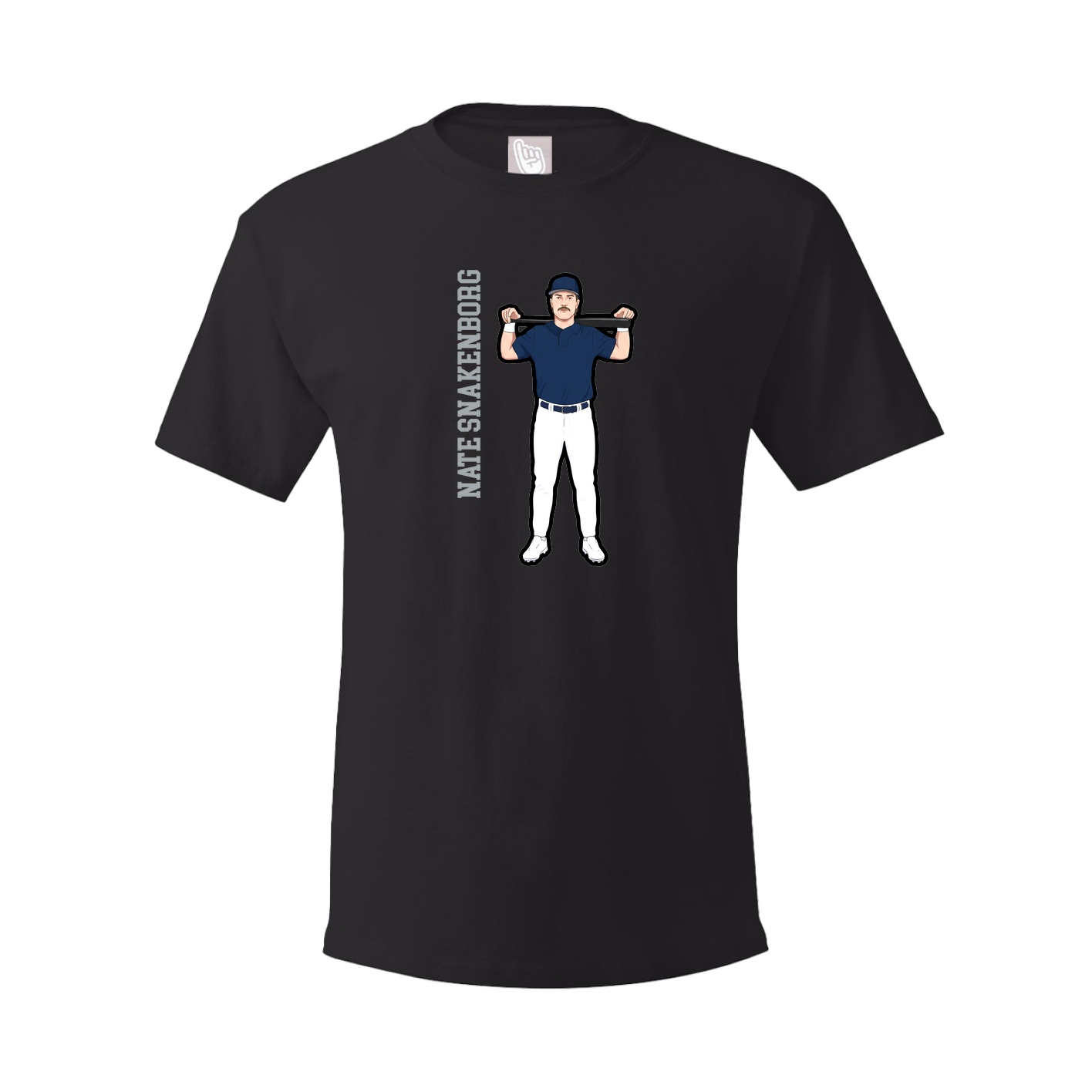 Youth Tee — Name Vertical in Black