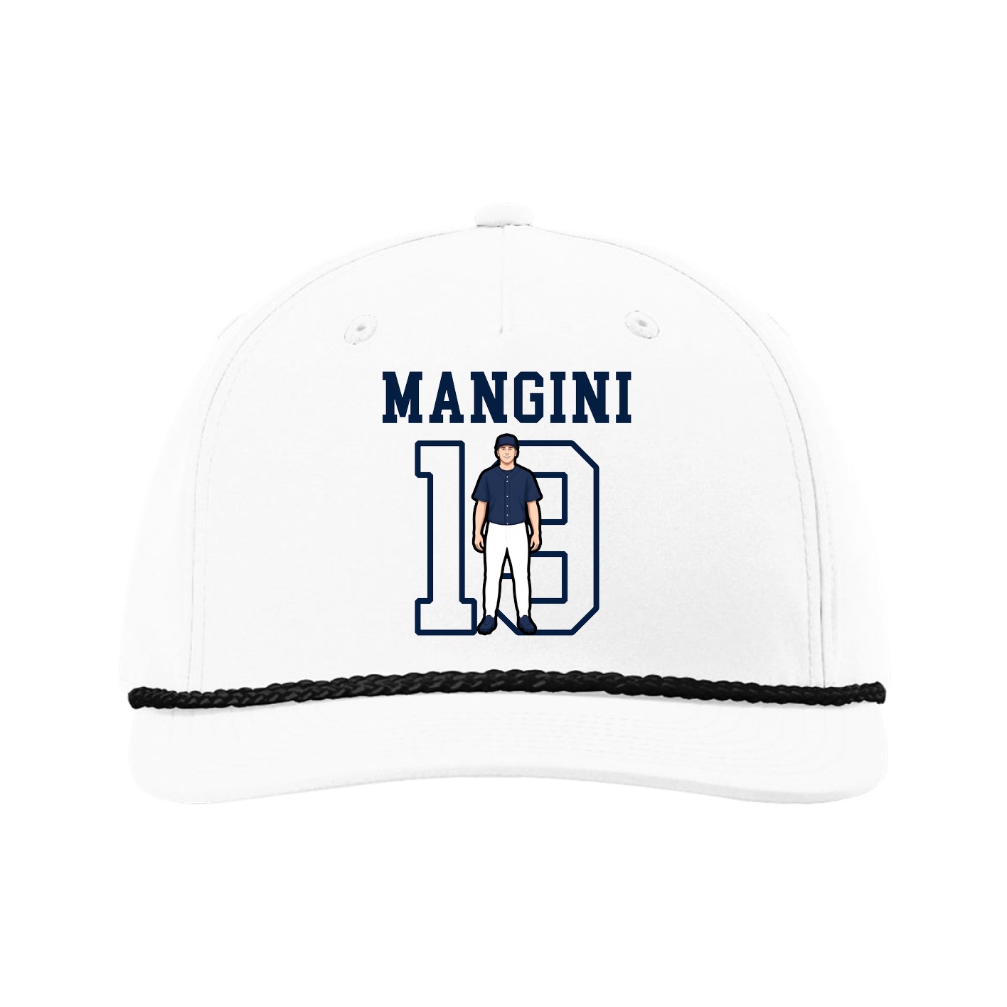 Five-Panel Classic Rope Cap — Shirsey in White