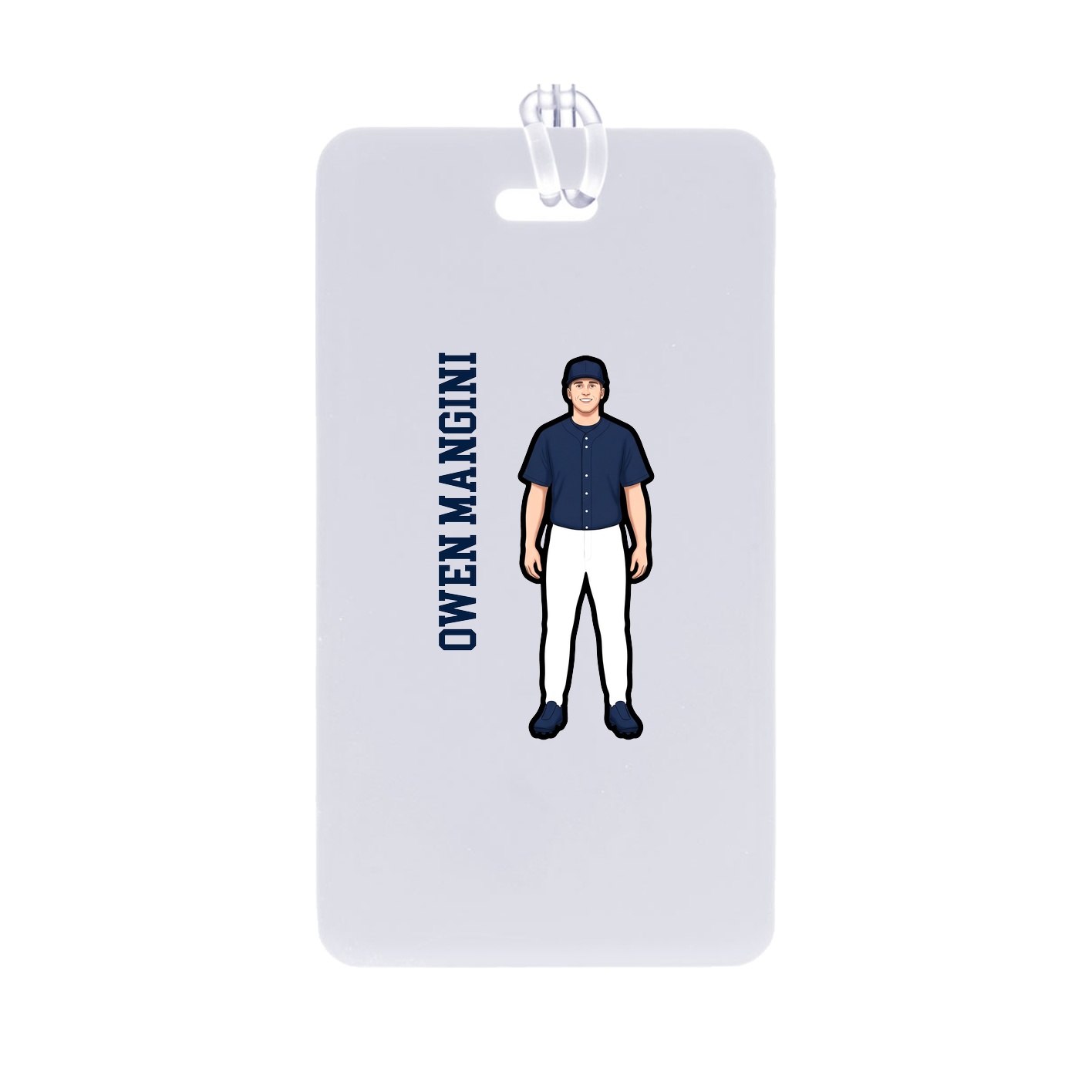 Bag Tag — Name Vertical in Classic