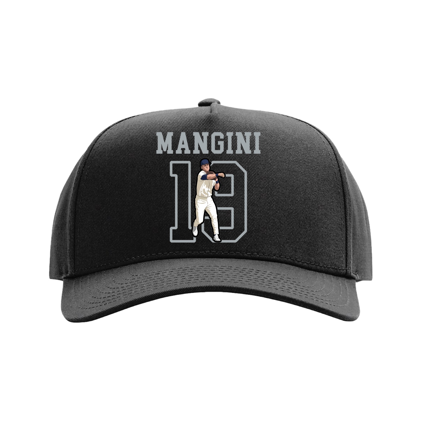 Full Fabric Five-Panel Champ Cap — Shirsey in Black
