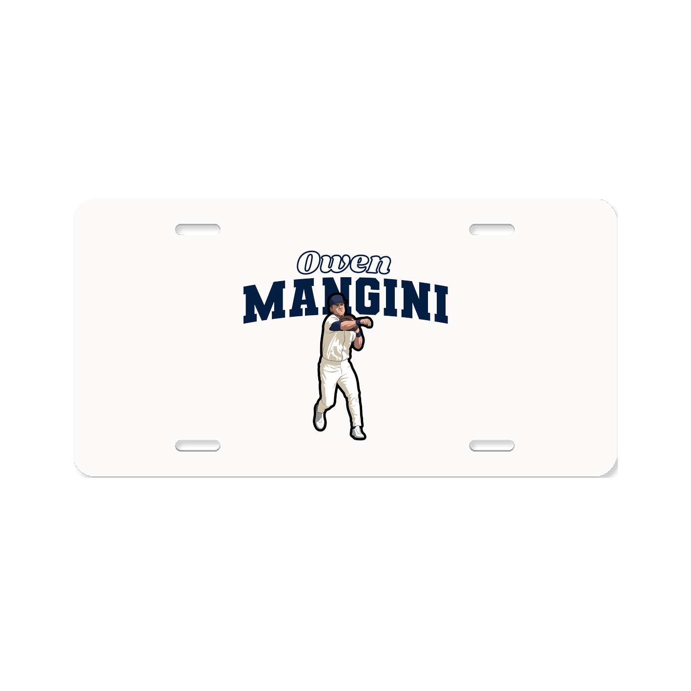 License Plate — Name Arch in Classic