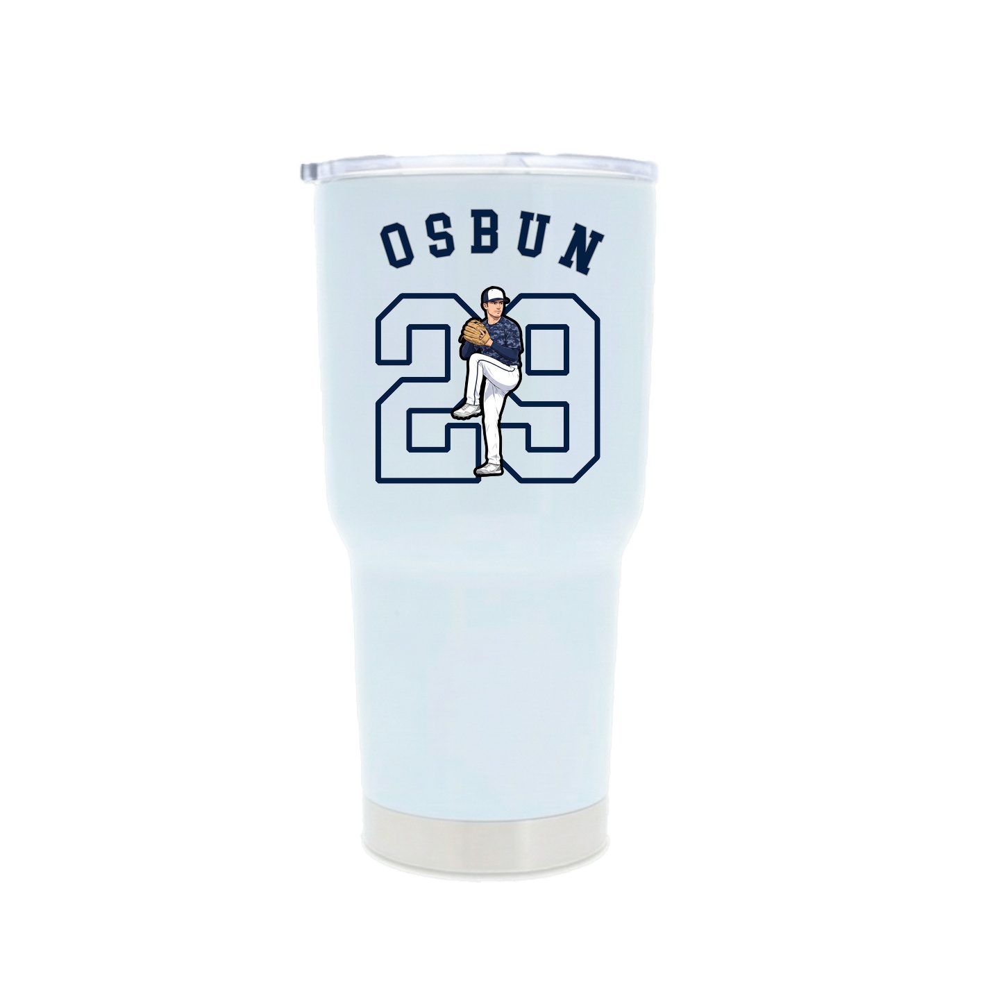 30oz Stainless Steel Tumbler — Shirsey Arch in White