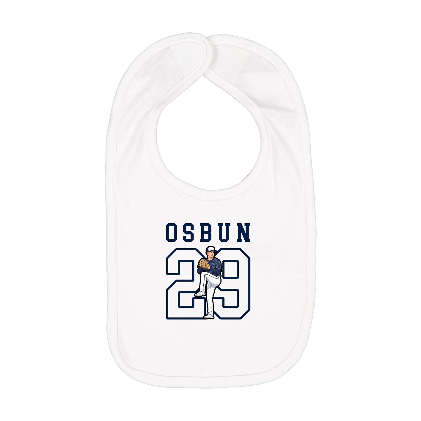 Infant Bib — Shirsey in White