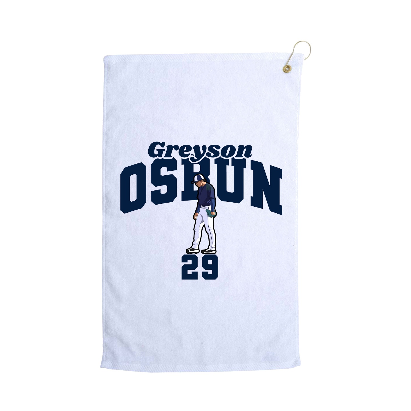 Golf Towel — Signature Arch in White