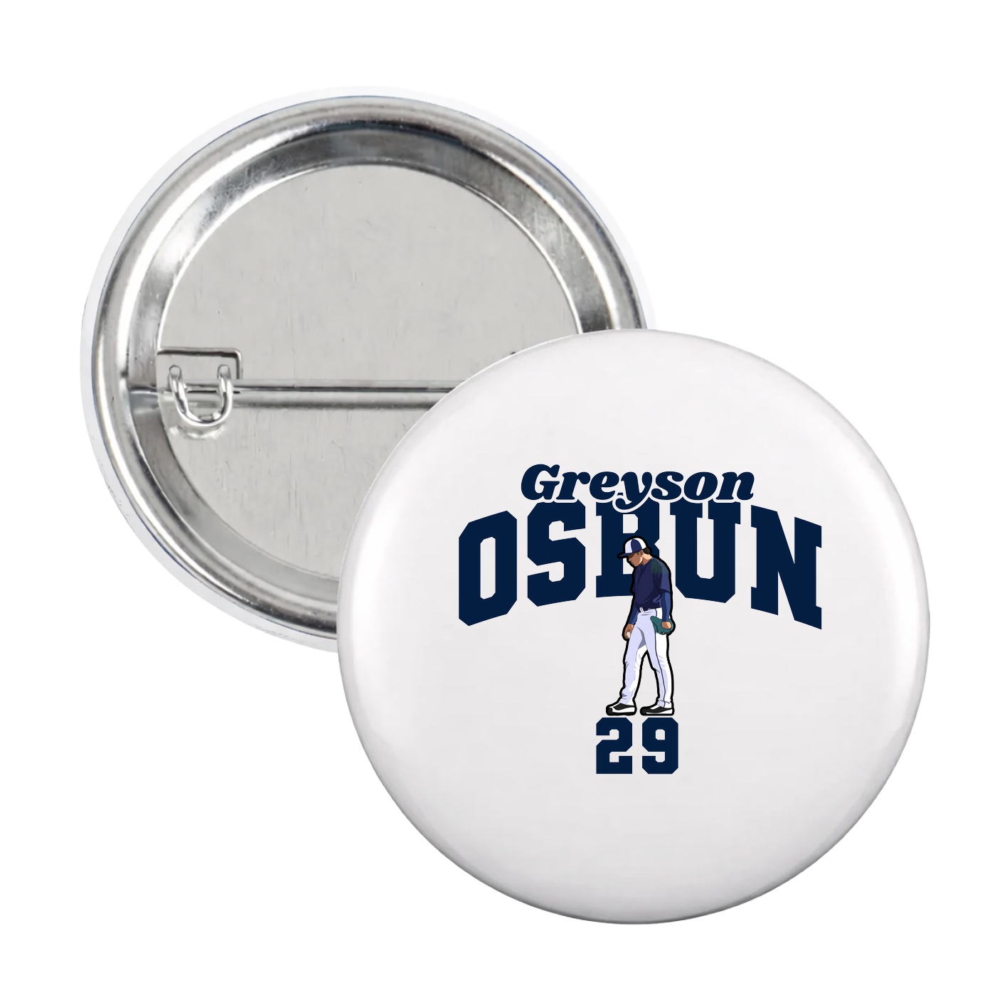 Game Day Button — Signature Arch in White