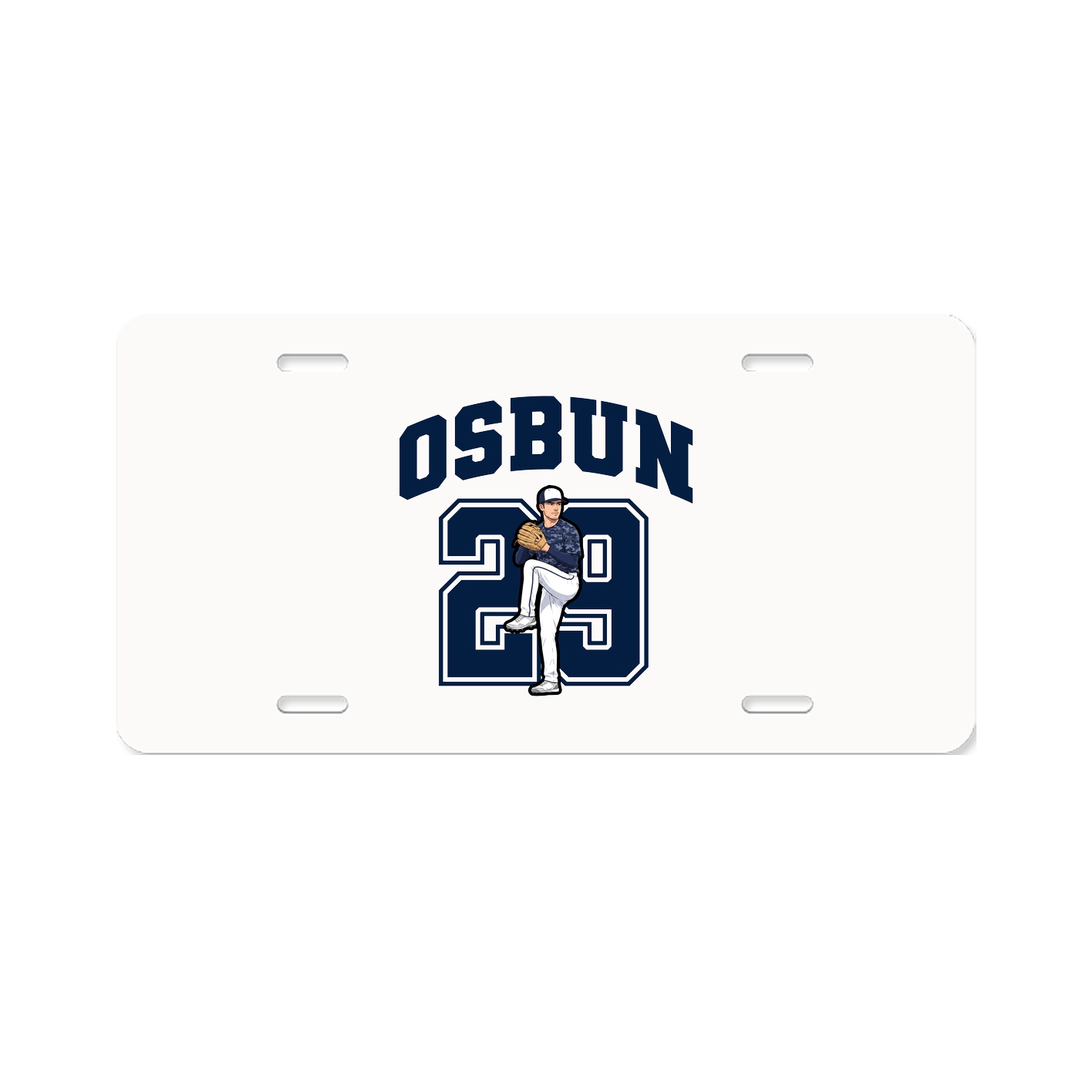 License Plate — Number in Classic