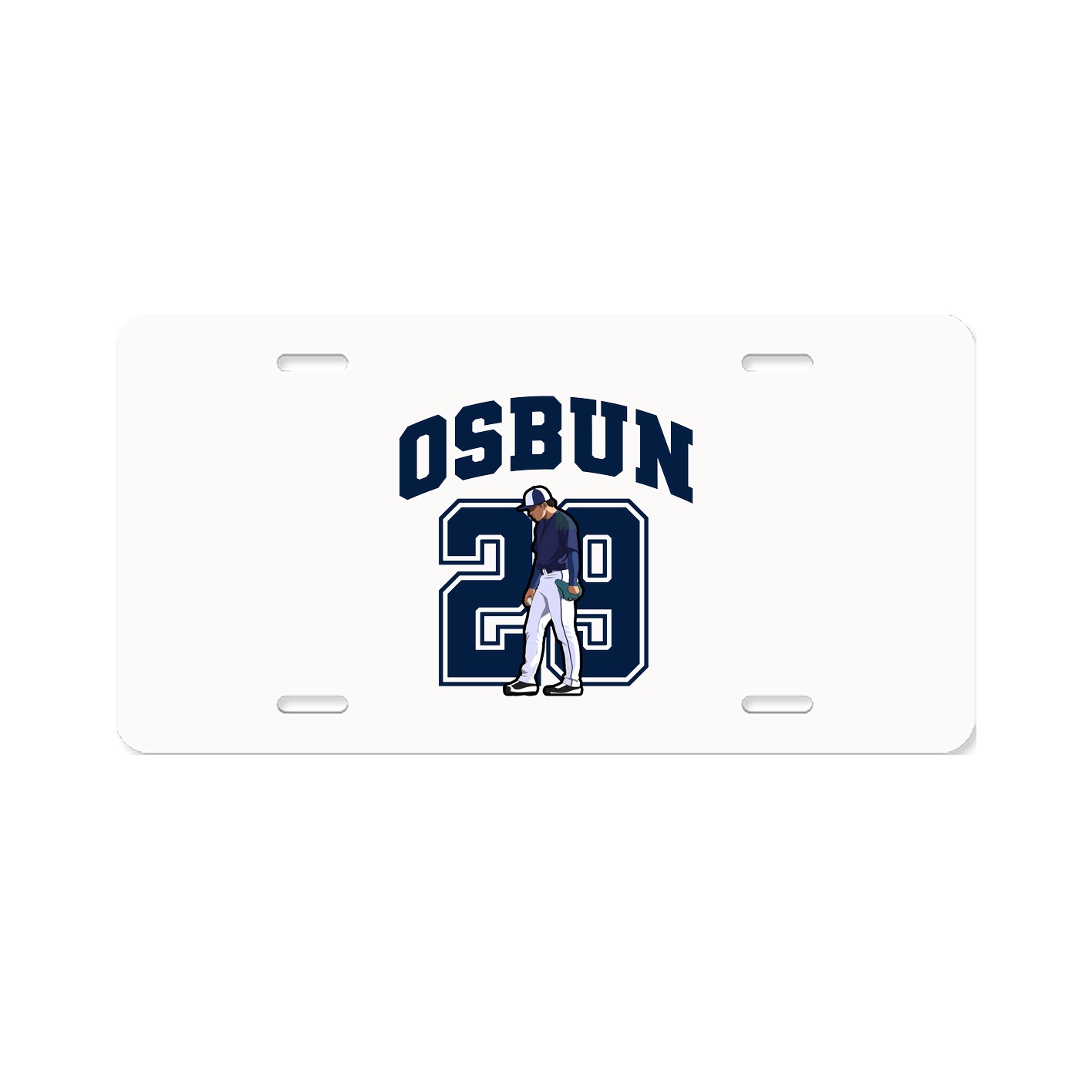 License Plate — Number in Classic
