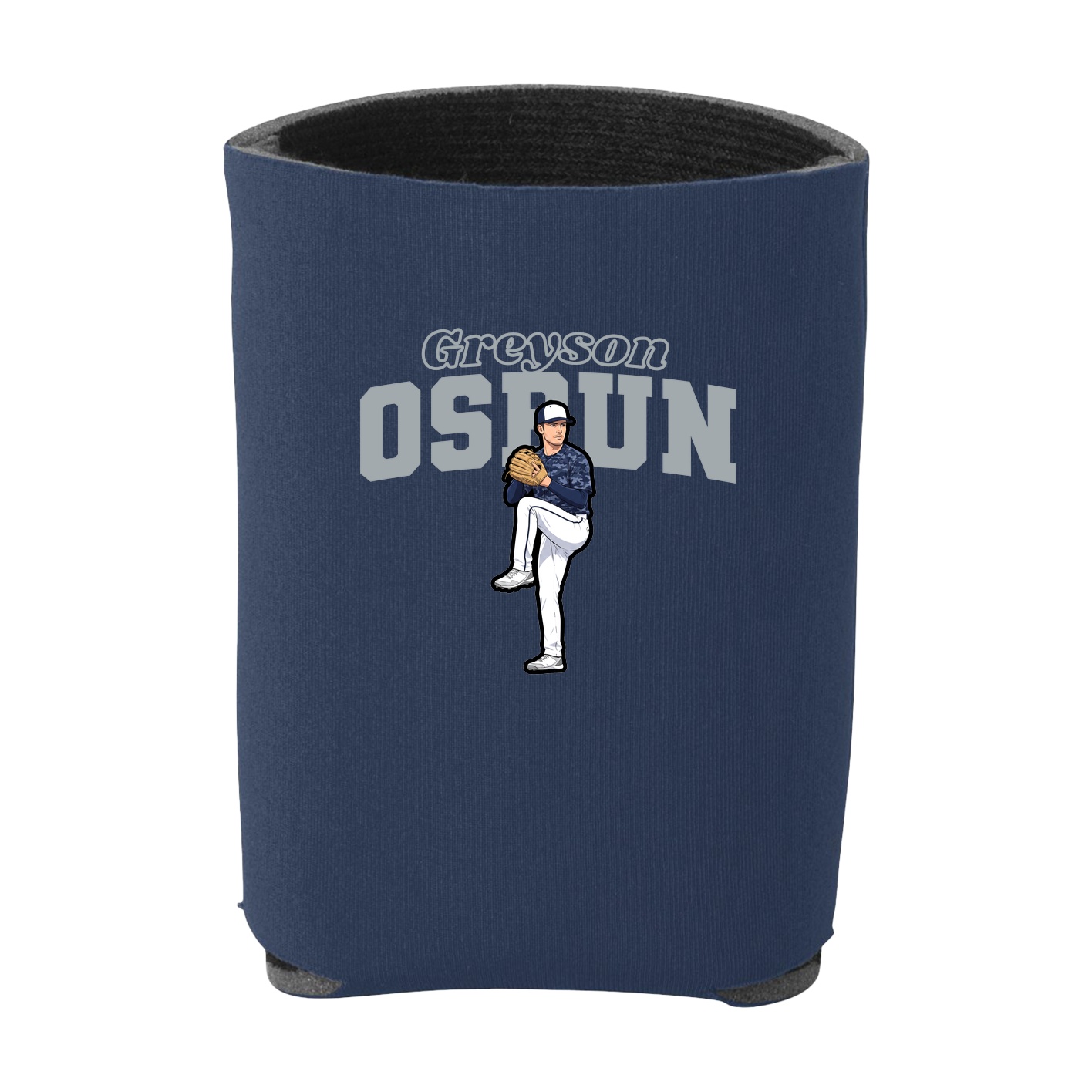 Can Holder — Name Arch in Navy