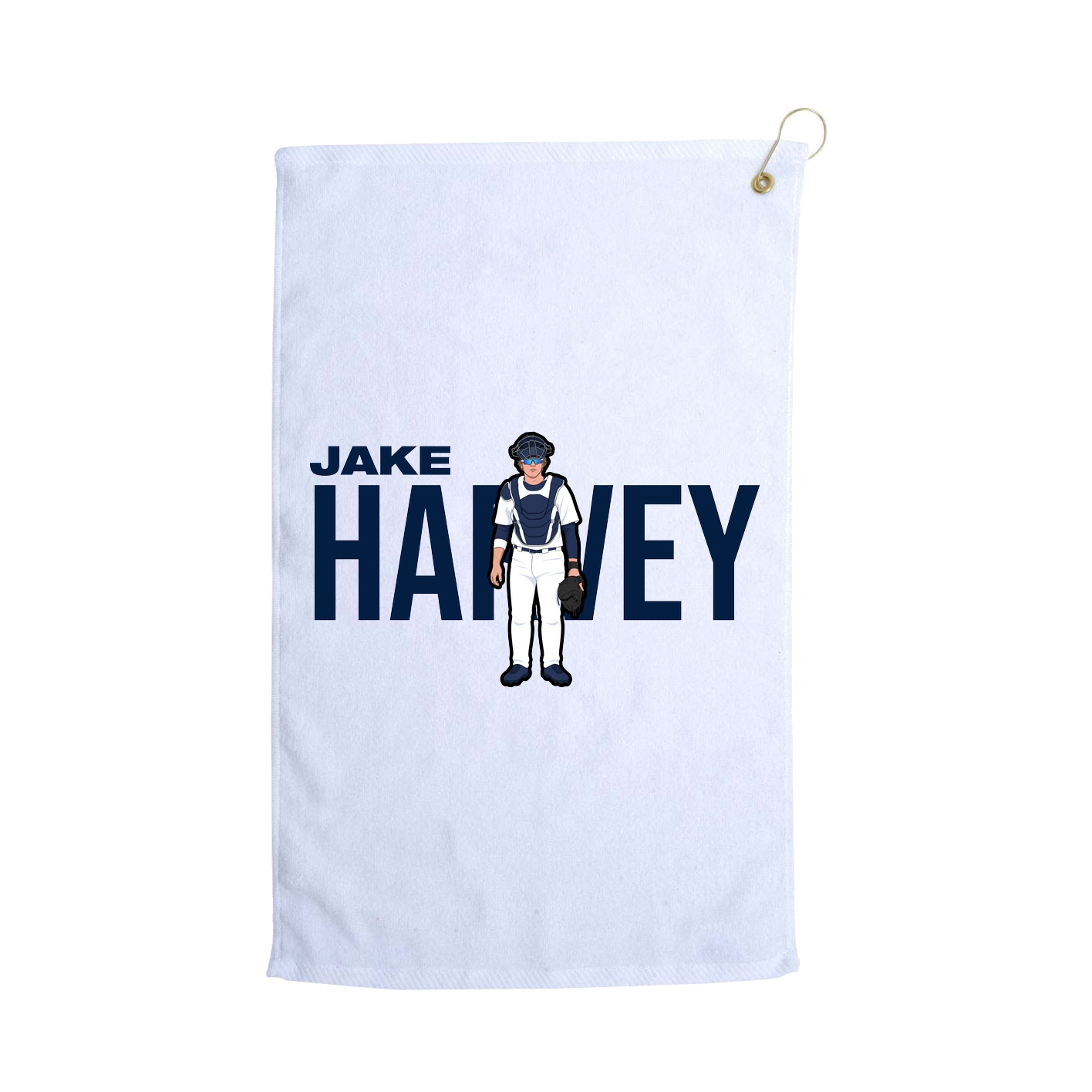 Golf Towel — Player Name in White