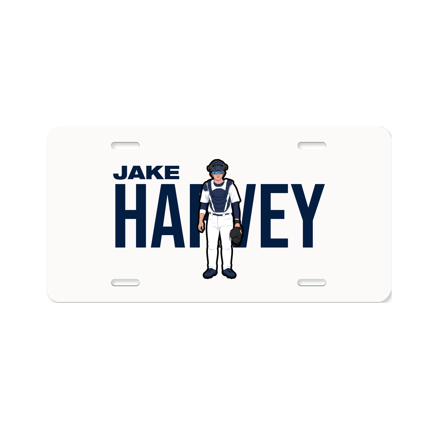 License Plate — Player Name in Classic