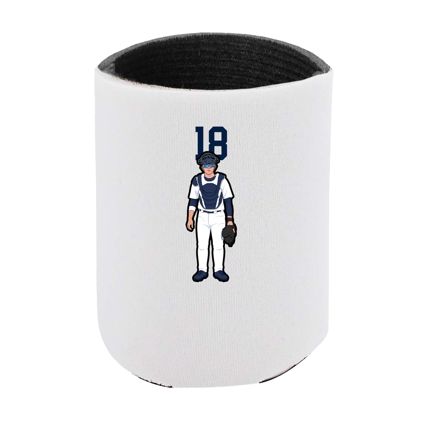 Can Holder — Number Top in White