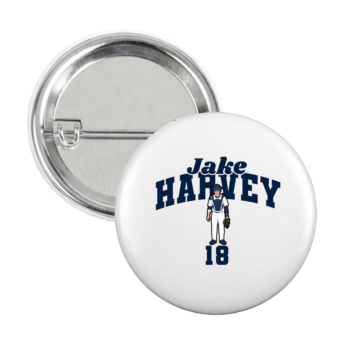 Game Day Button — Signature Arch in White