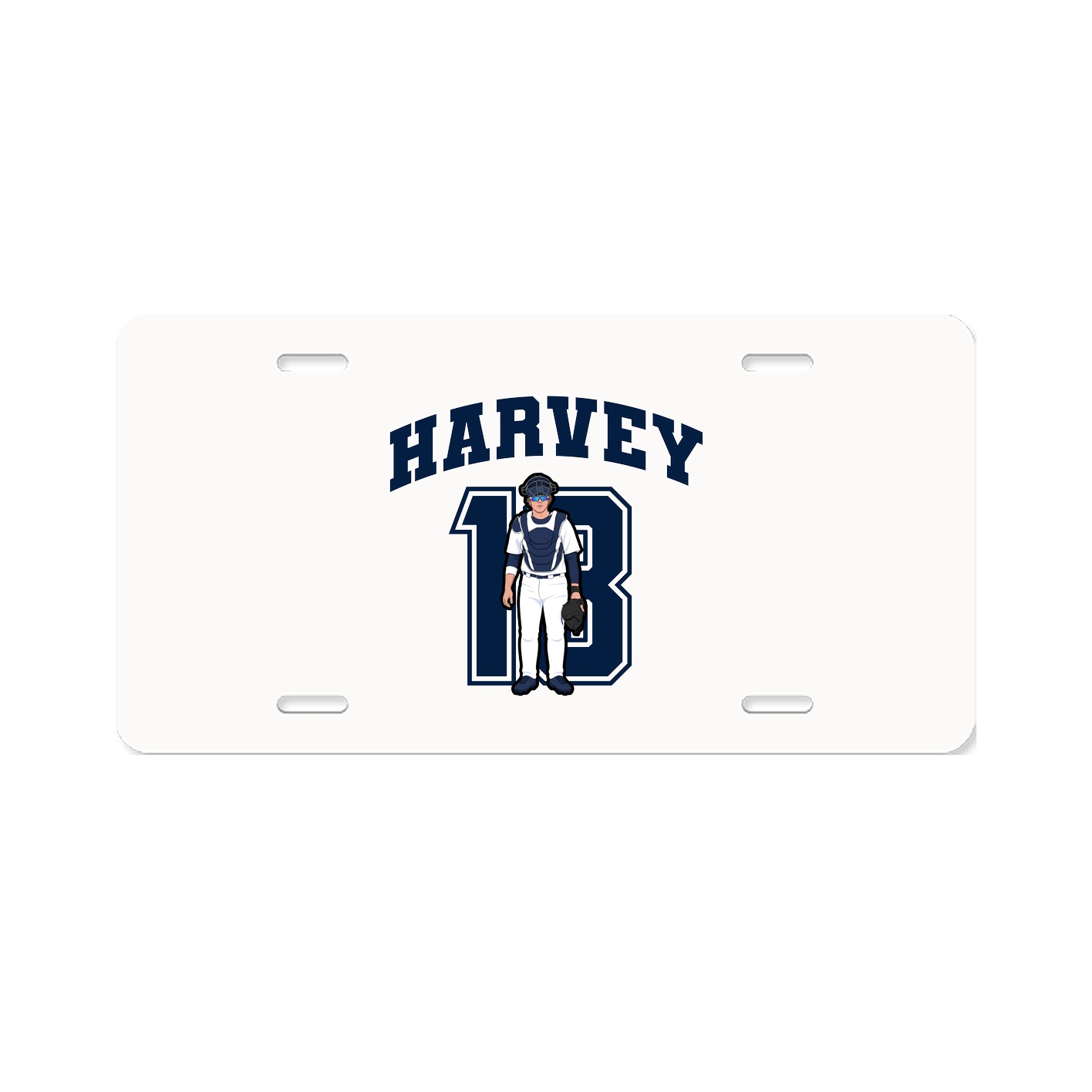 License Plate — Number in Classic