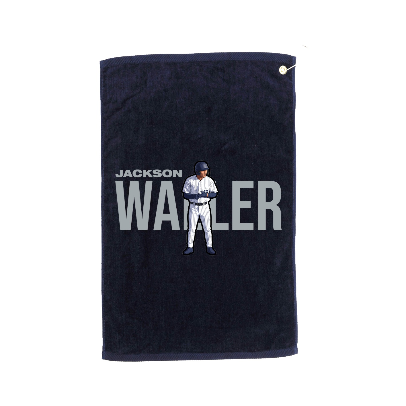 Golf Towel — Player Name in Navy