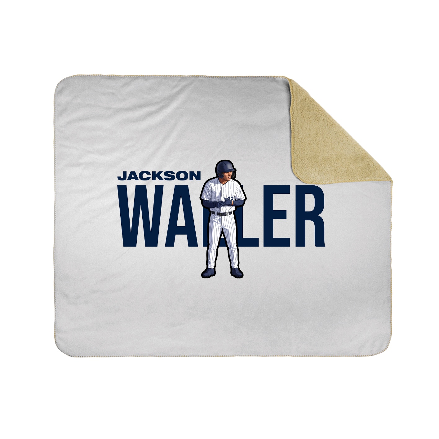 Throw Blanket — Player Name in White