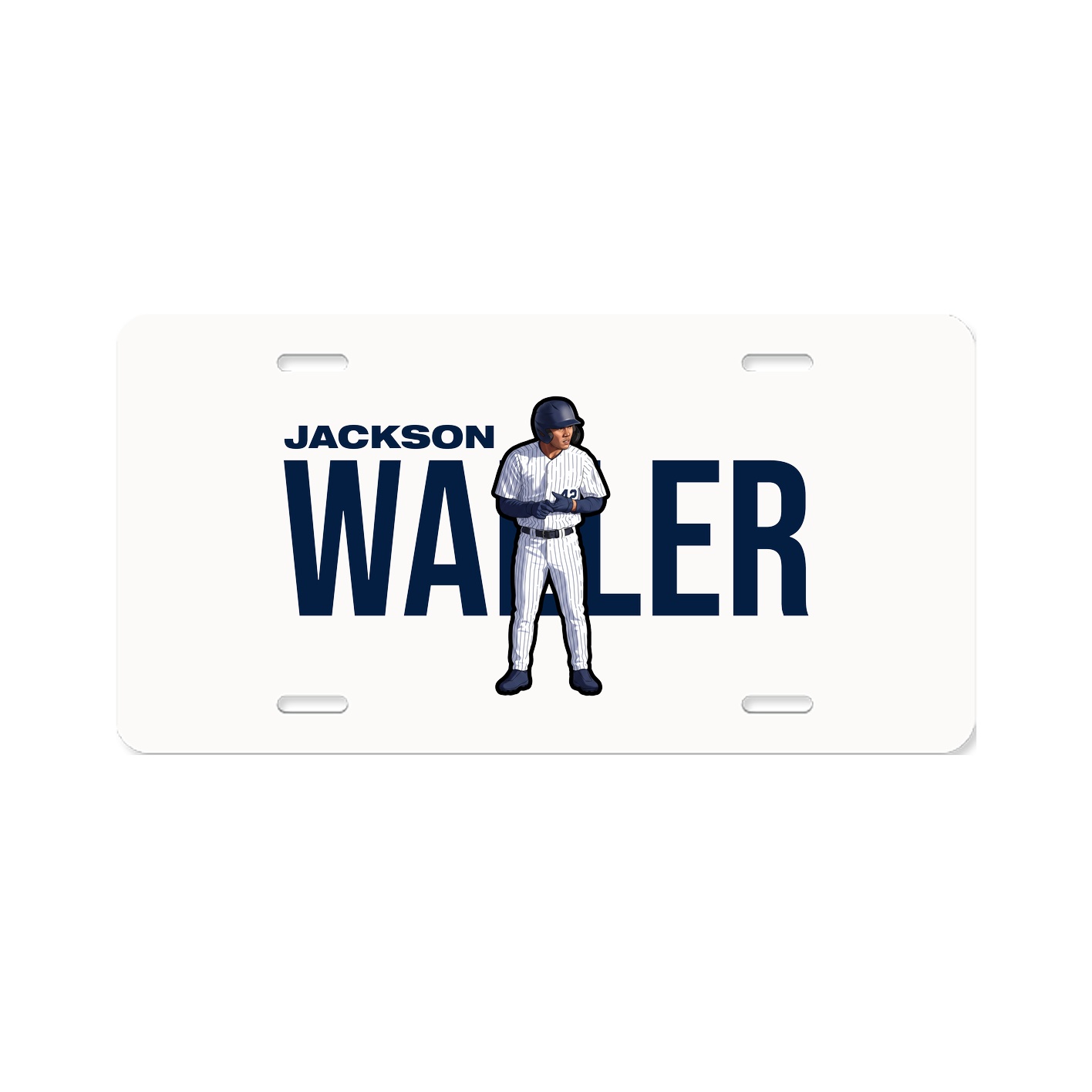 License Plate — Player Name in Classic