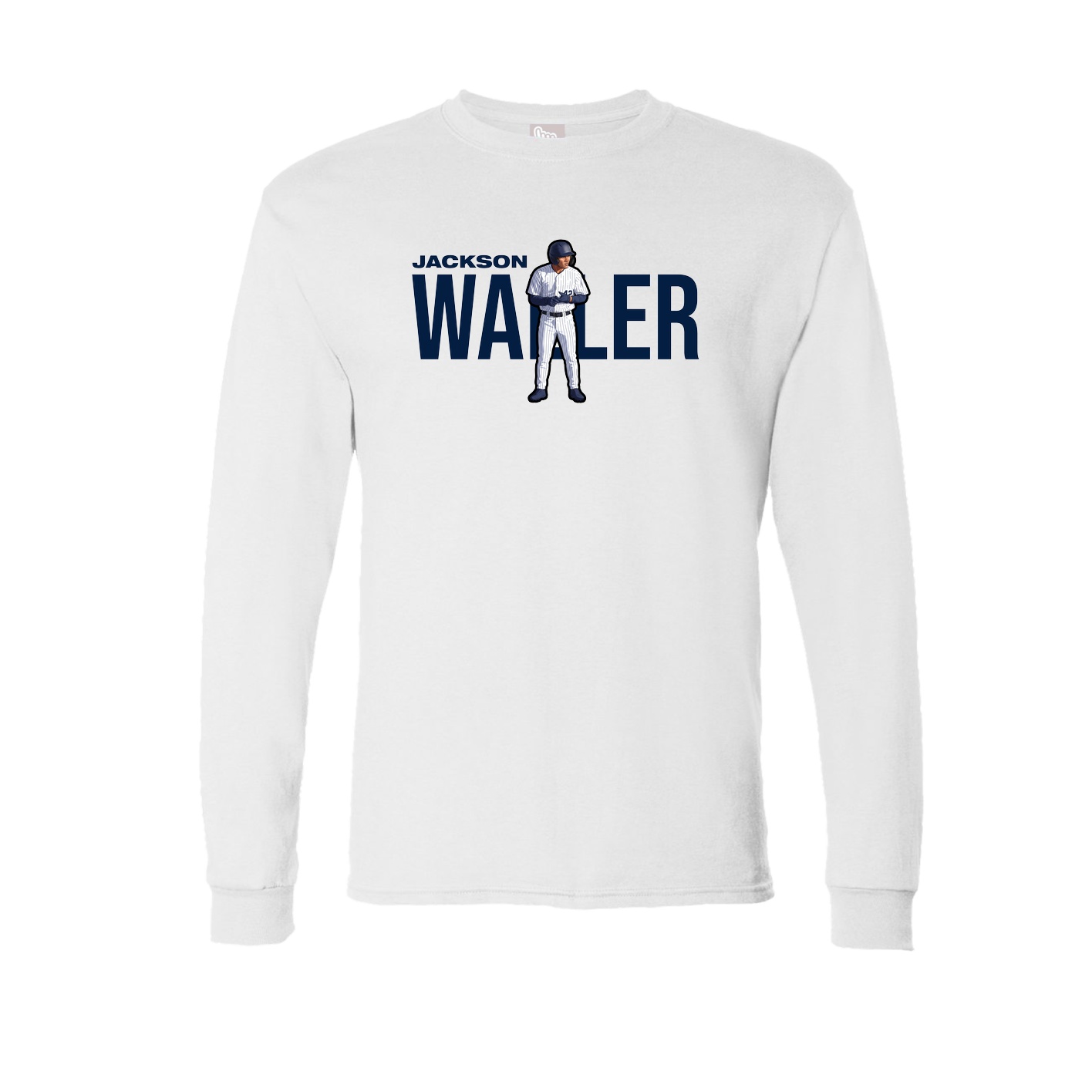 Long Sleeve Tee — Player Name in White