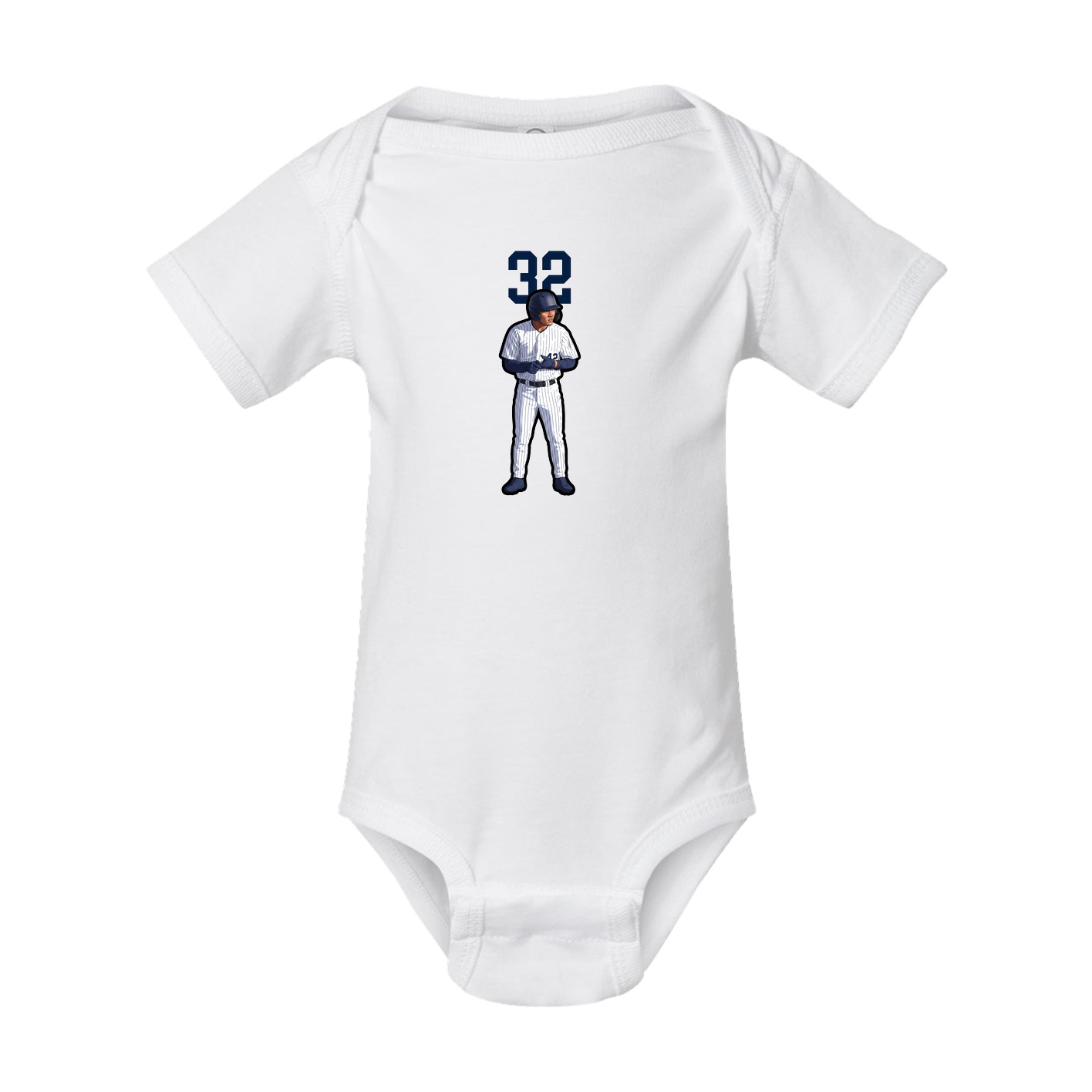 Baby Onesie — Number Top in White