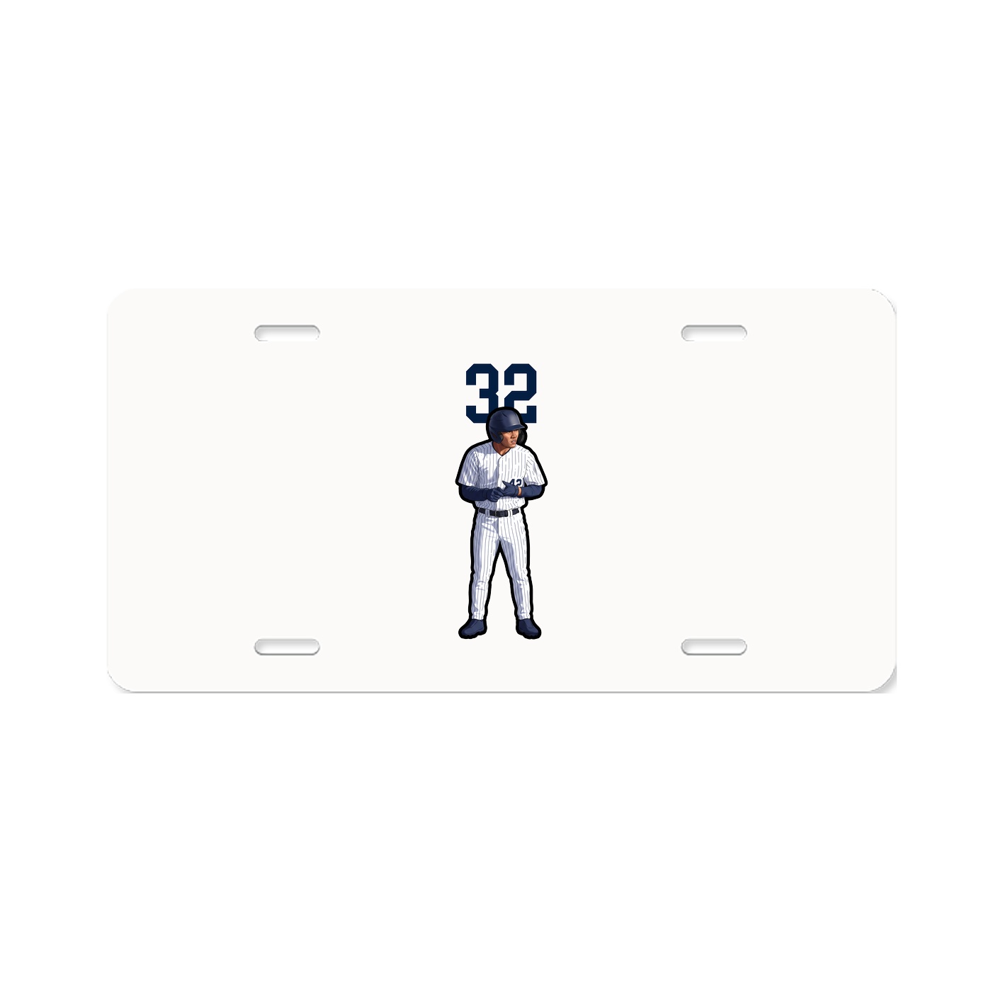 License Plate — Number Top in Classic