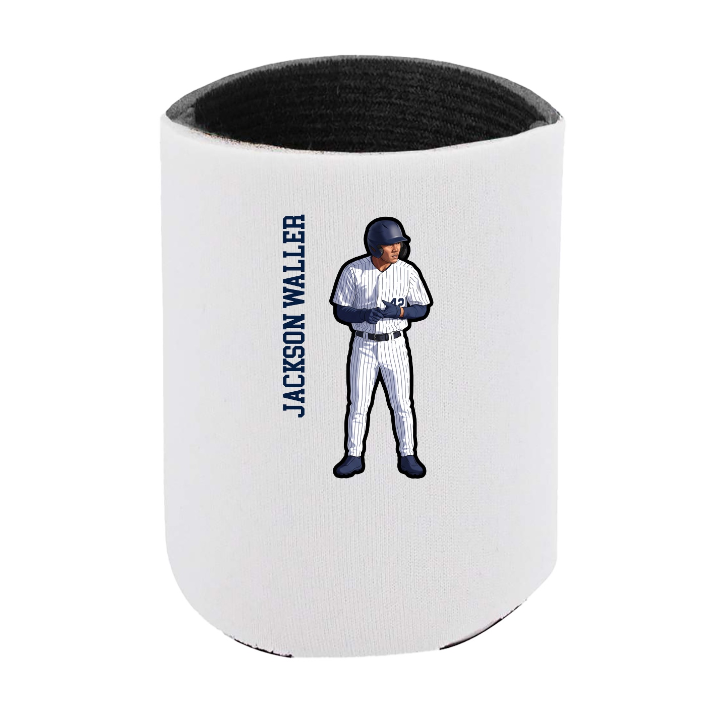 Can Holder — Name Vertical in White