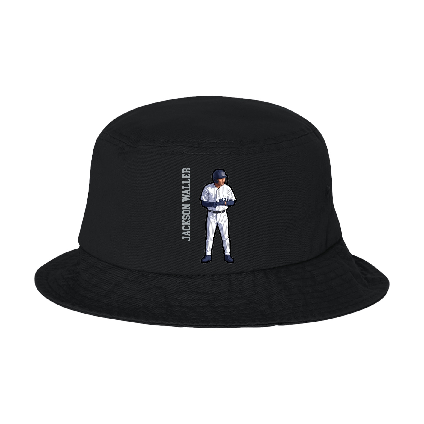 Bucket Cap — Name Vertical in Black