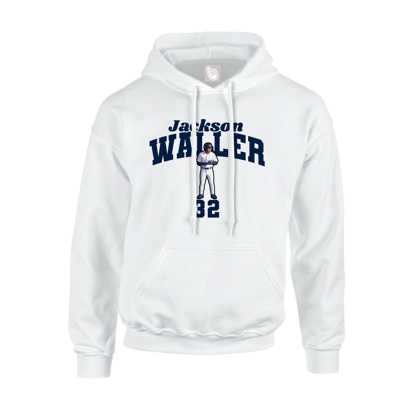 Hoodie — Signature Arch in White
