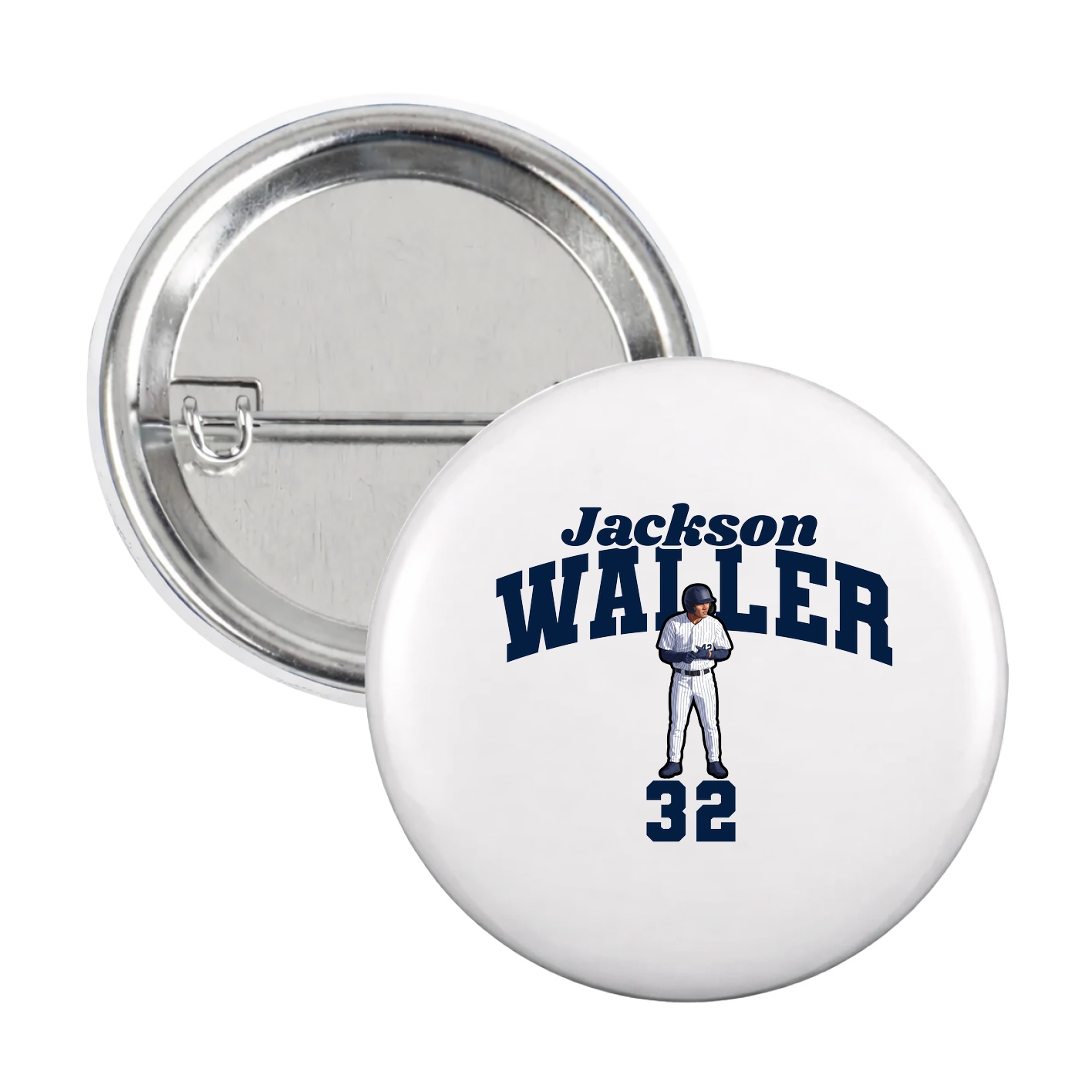 Game Day Button — Signature Arch in White