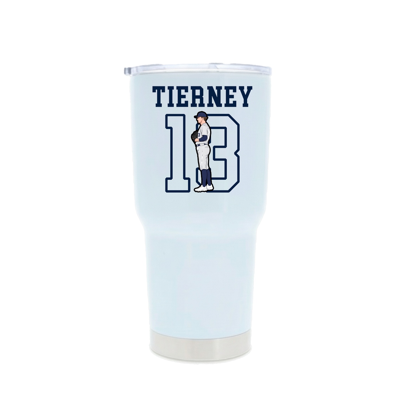 30oz Stainless Steel Tumbler — Shirsey in White