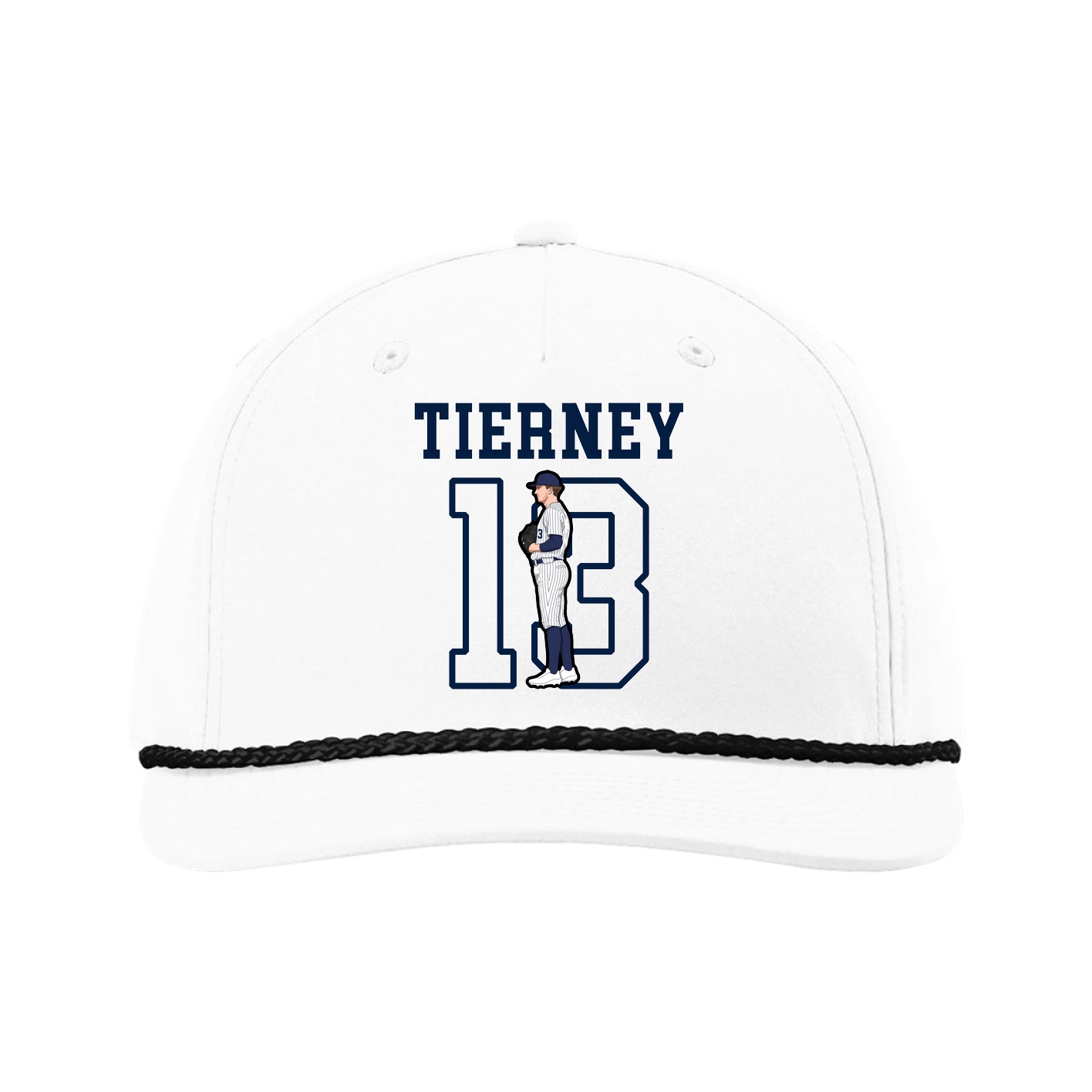 Five-Panel Classic Rope Cap — Shirsey in White
