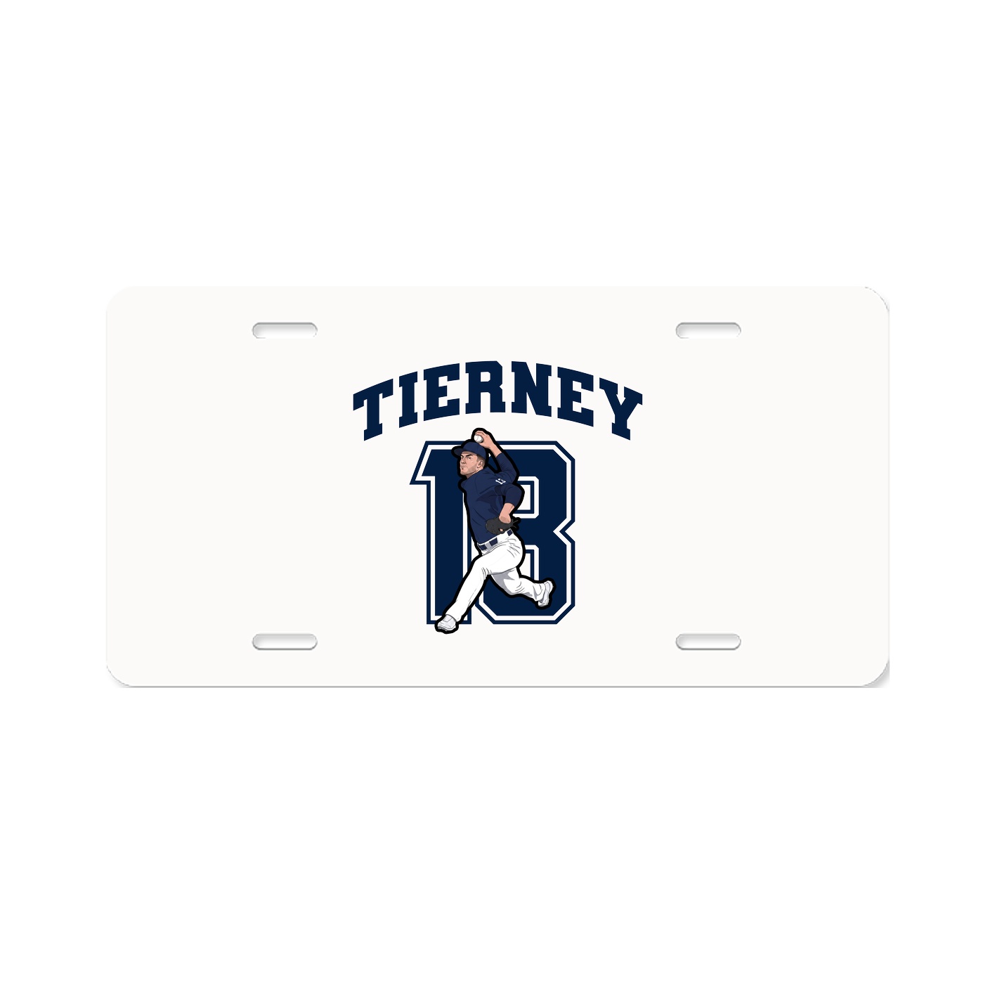 License Plate — Number in Classic
