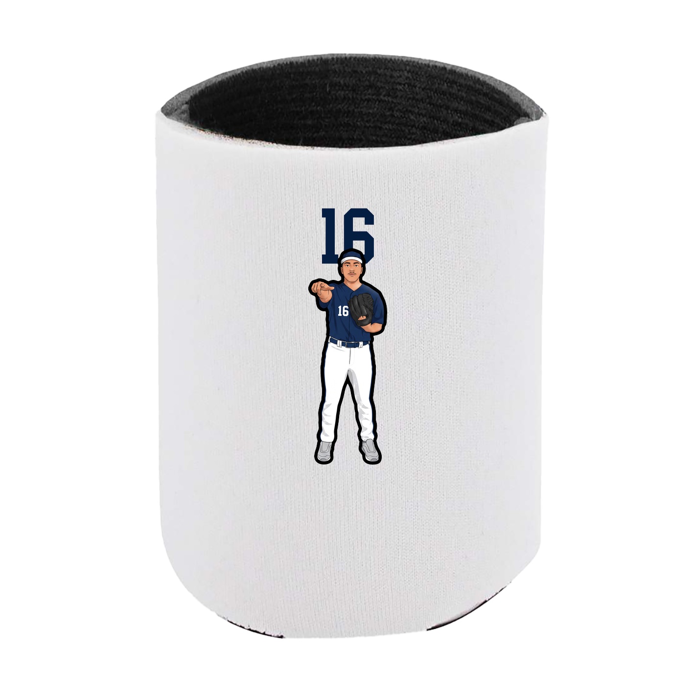 Can Holder — Number Top in White